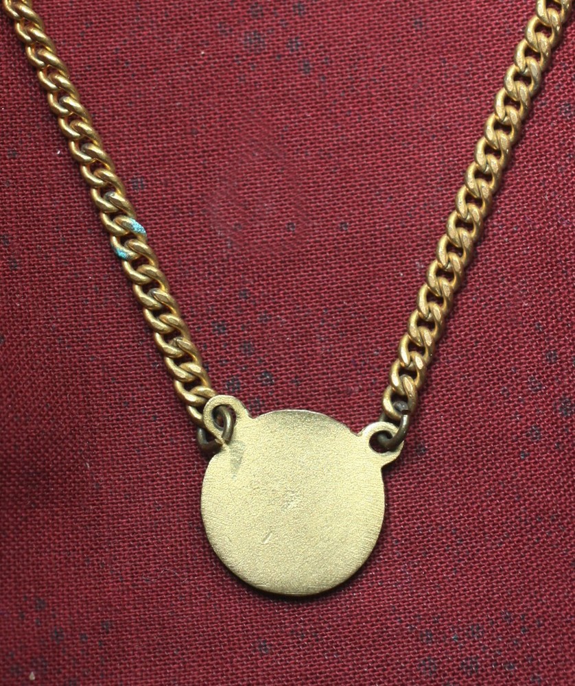 Vintage Brass Firefighter’s Chain Tie Clasp