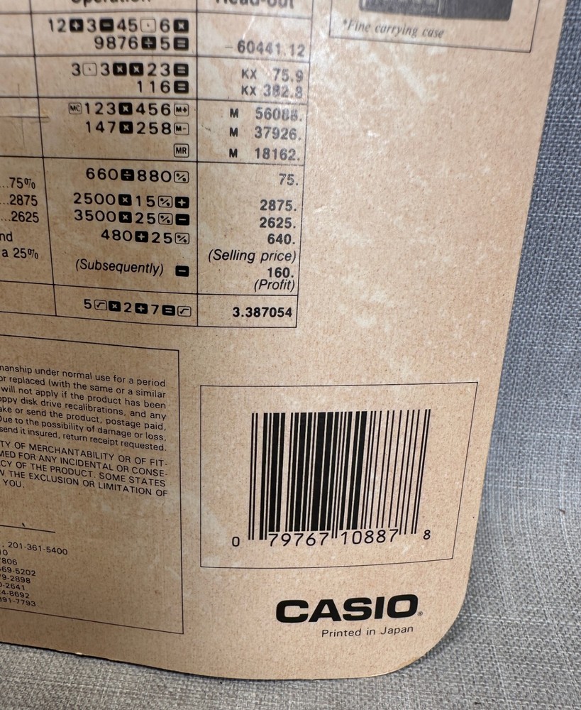 NOS! SEALED! Casio DC-150A DATA-CAL Calculator Personal Directory Organizer