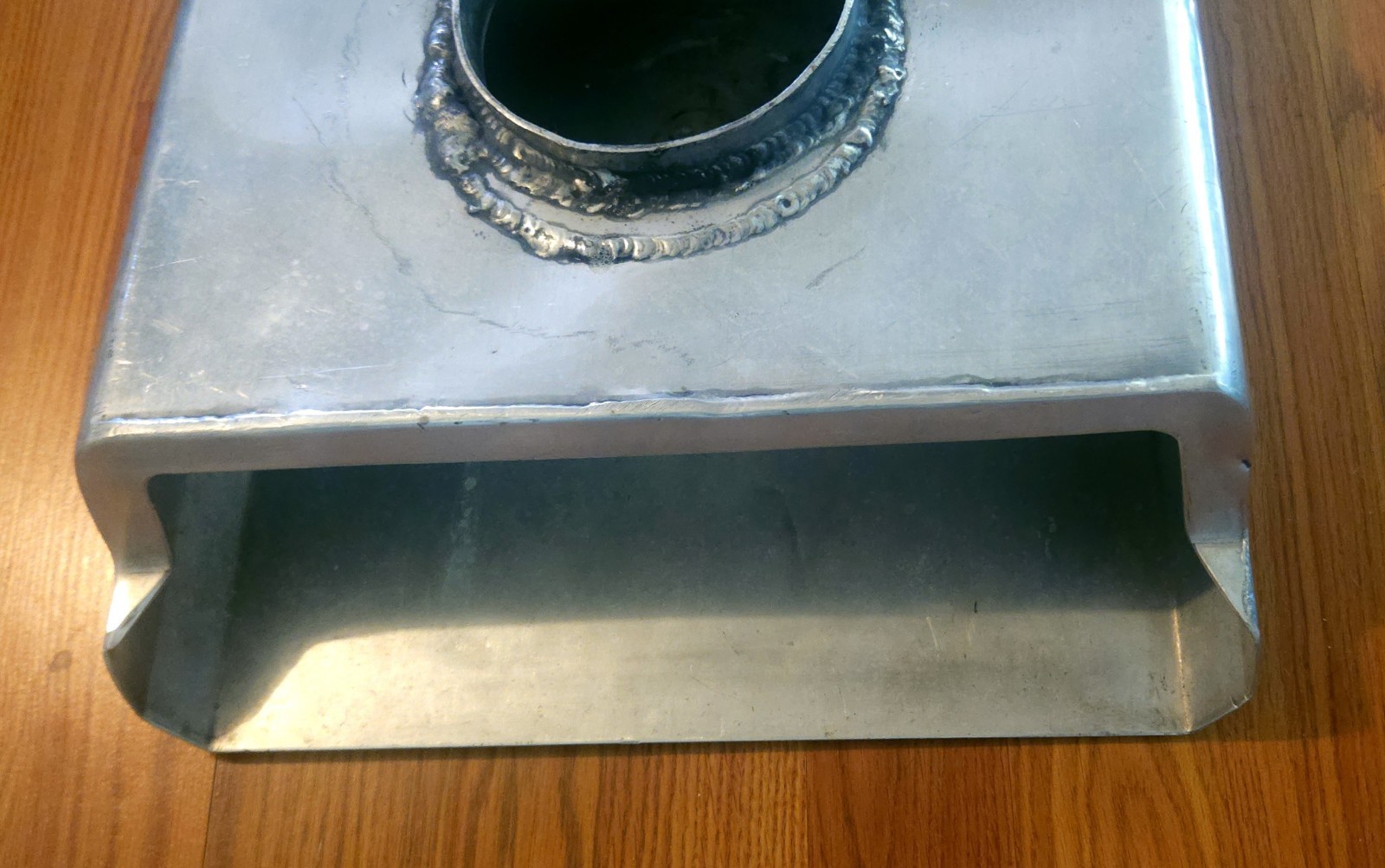 Vintage Polished Aluminum Dual Carb Drag Race Scoop Boat Hot Rod Holley 4150 NR!