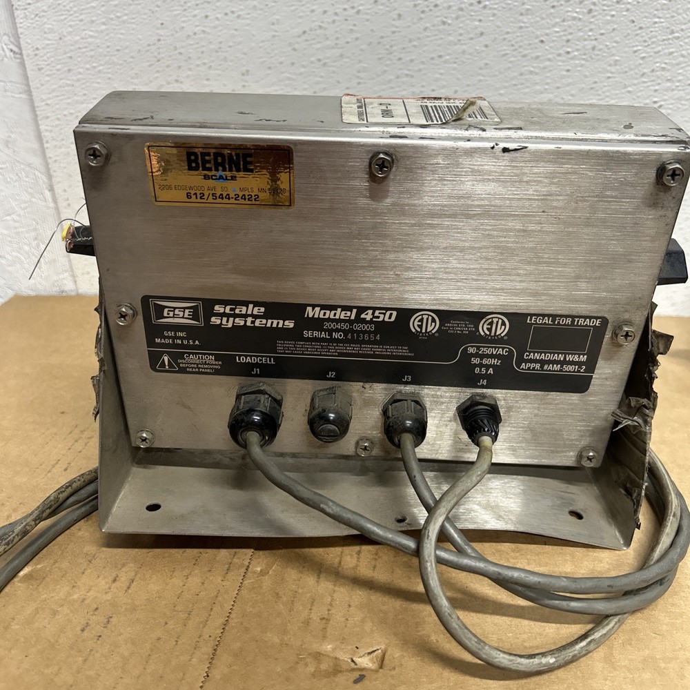 GSE Scale Systems 450 Digital Weigh Indicator Screen #g4