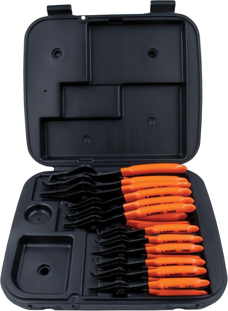 Lang 12pc Convertible Retaining Snap Ring Plier Set Internal External Circlip
