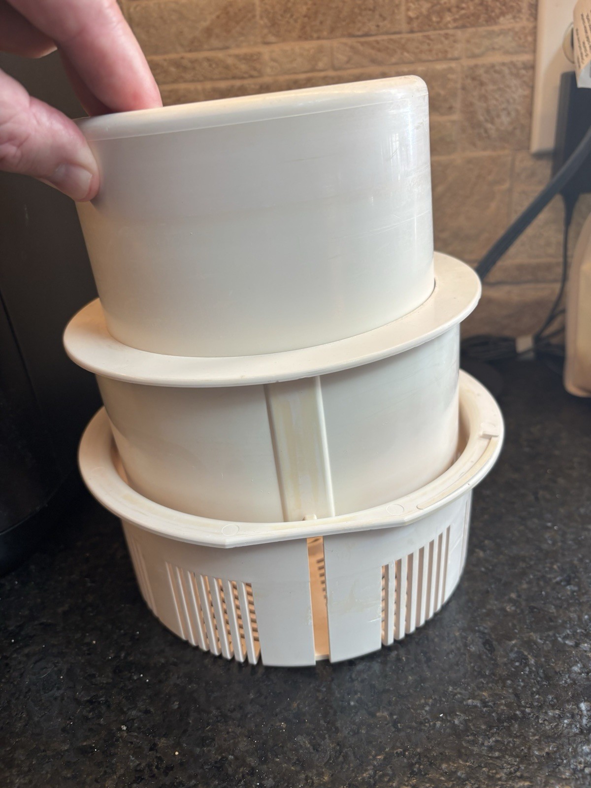 Dimension One Chairman II Hot Tub Spa Skimmer Basket Jacuzzi Beige - GUC!