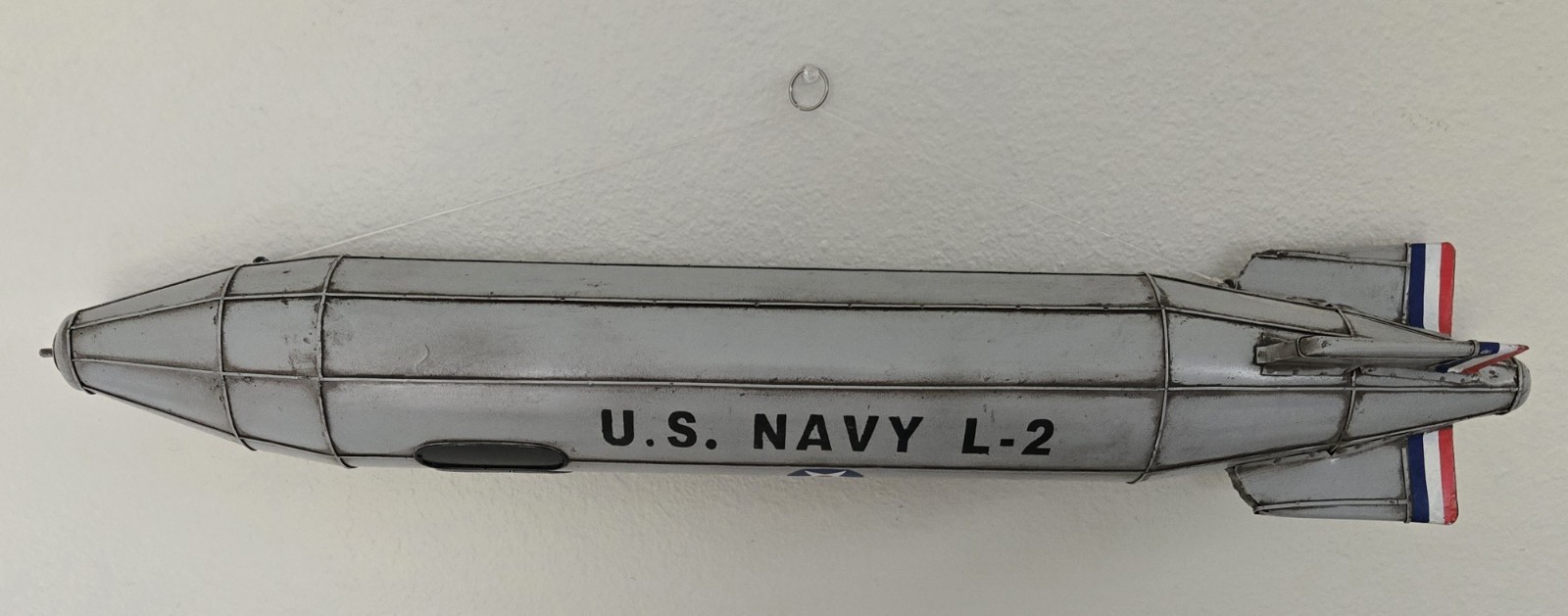 WWII 26" U.S. Navy L-2 Metal Model Hanging Blimp Airship Toy