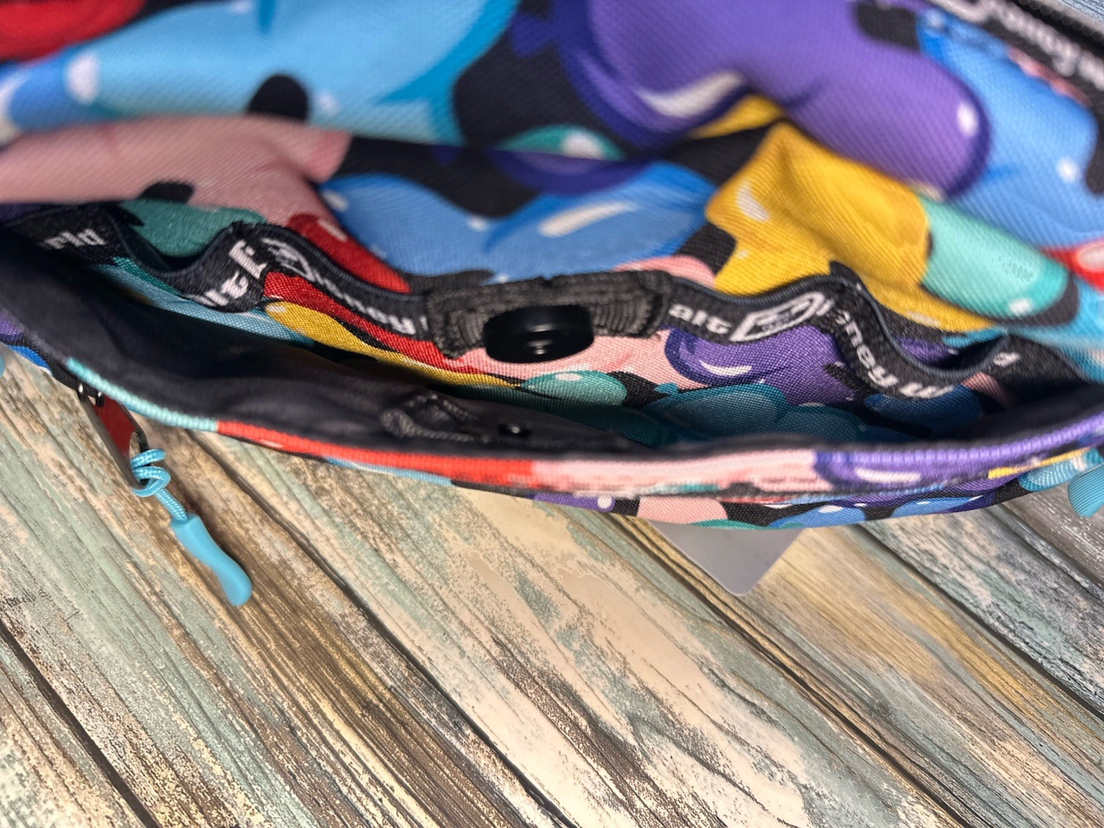 NEW Disney Parks Belt Bag Mickey Mouse Balloons Print •Adjustable Strap