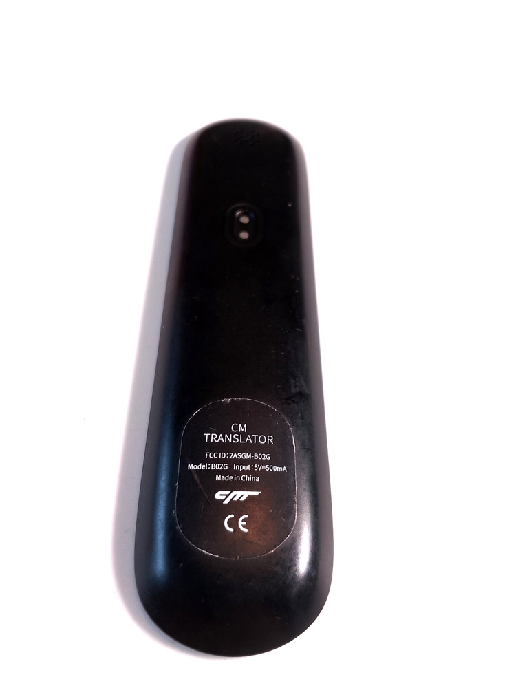 CM Handheld Wireless AI language Translator in black untested