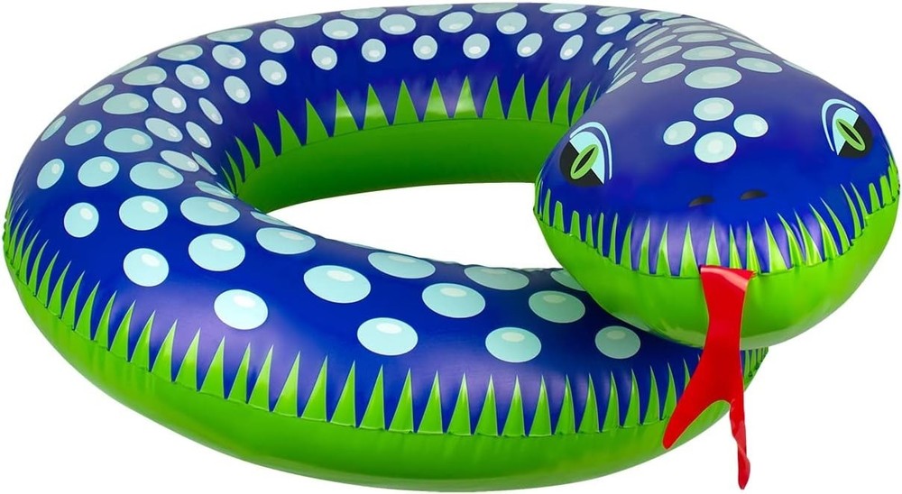 Poolmaster Green Snake Pool Float Split Ring Adult Water Toy 35"