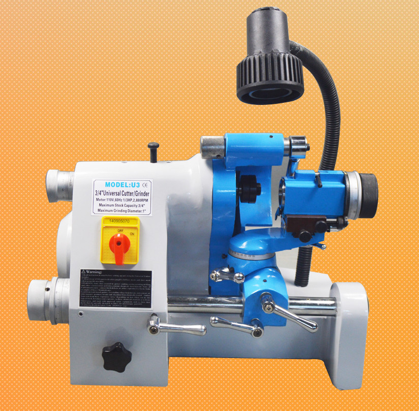 High Precision 220V U3 Universal Cutter Grinder Sharpener Machine with Light NEW