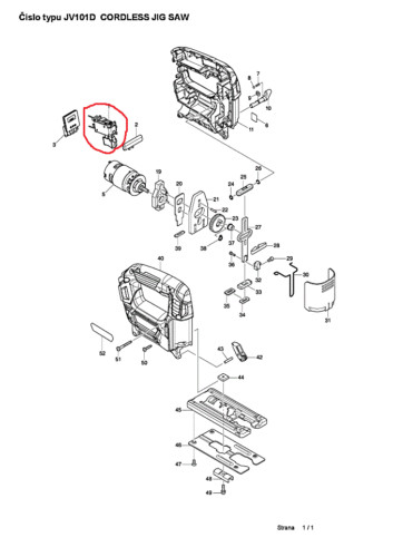Makita Switch for JV101D 632G55-5