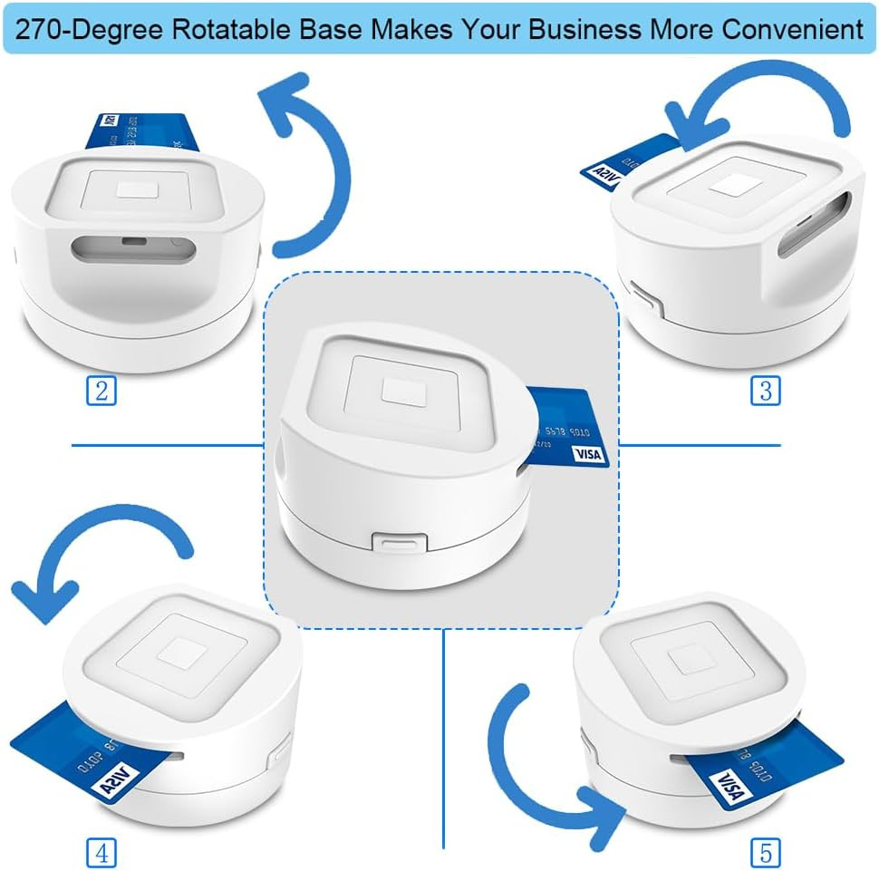 Dock for Square Reader - Compatible with 1St and 2Nd Generation Square Reader, E