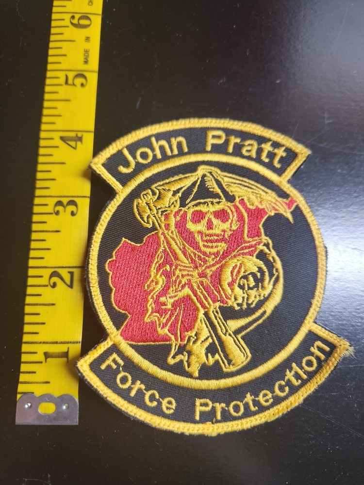 Air Force John Pratt Force Protection Patch Grim Reaper Skull Tactical