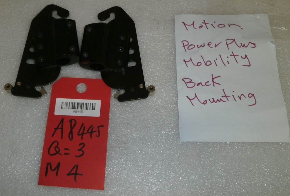 MOTION POWER PLUS MOBILITY BACK MOUNTING-BRACKETS USED GOOD CONDITION