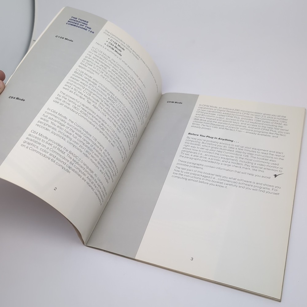 Vintage System Guide *Commodore 128 Introductory Guide* Booklet 1985 VG