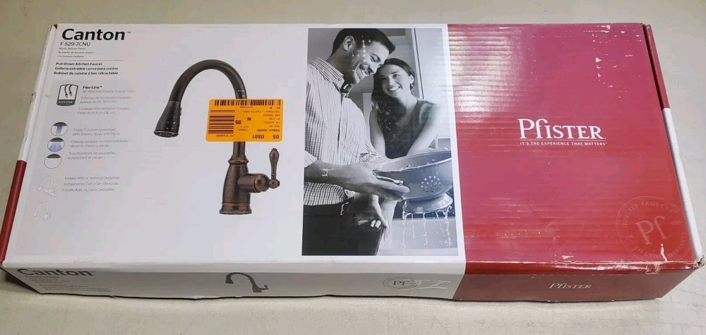 Pfister Canton Single-handle Pull-down Sprayer Kitchen Faucet in Rustic Bronze