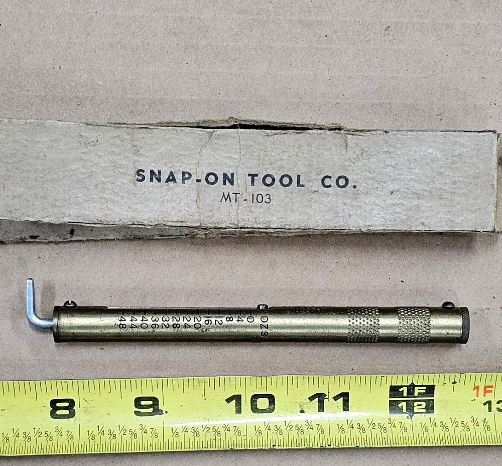 Vintage Snap-On MT-103 Brass Chatillon Scale