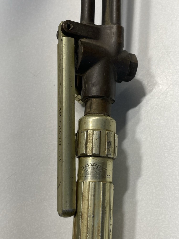Vintage MILES Brass Cutting Torch Large Size