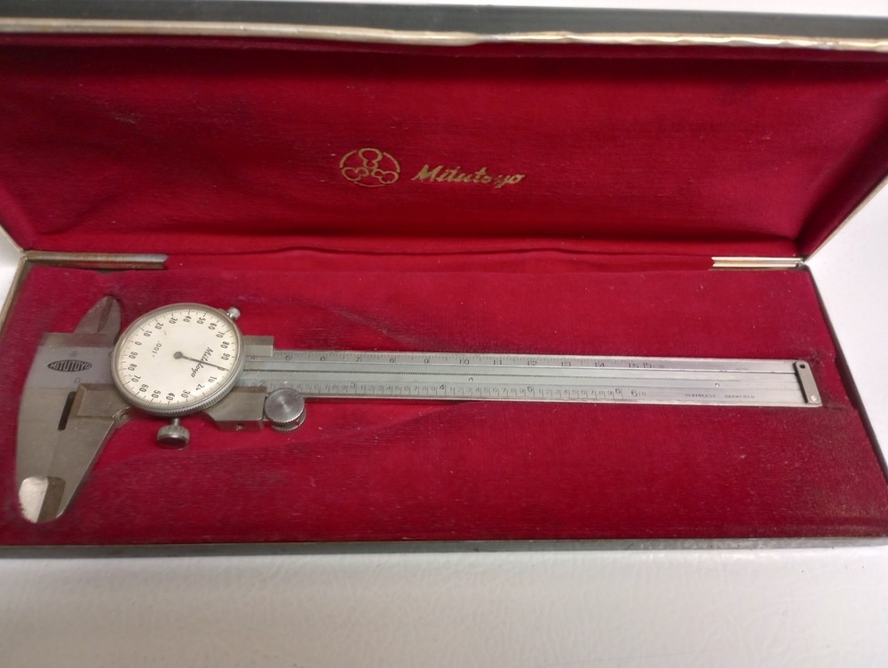 Vintage Mitutoyo 6" Caliper with Case
