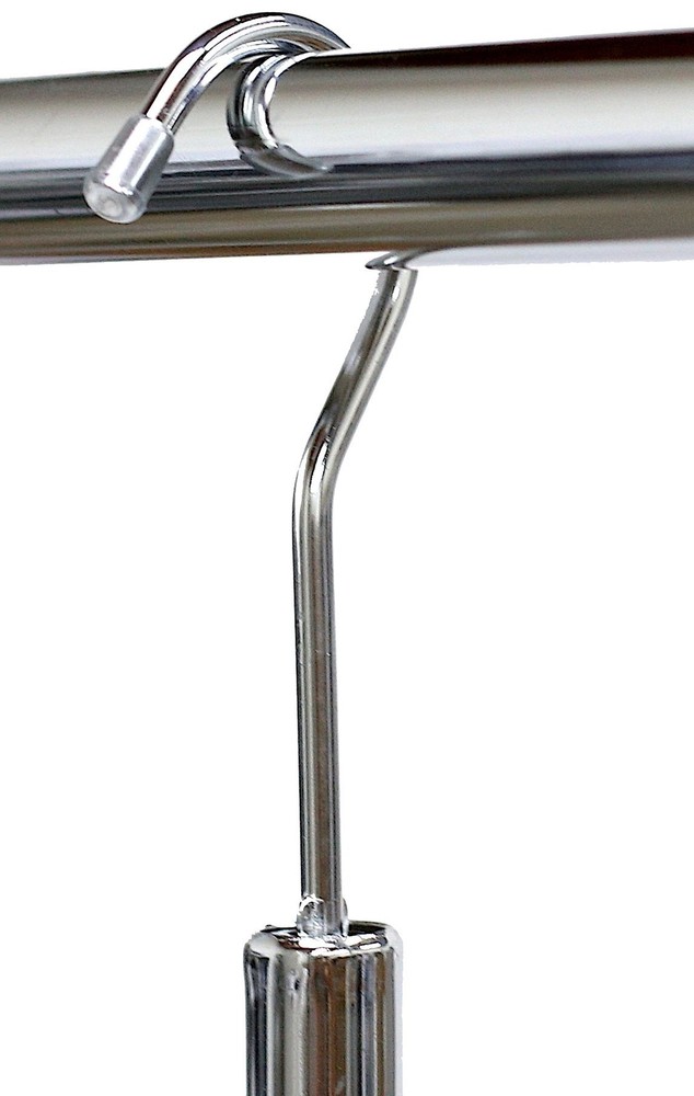 Re Adjustable Closet Hanging Rod Chrome 2 Pack