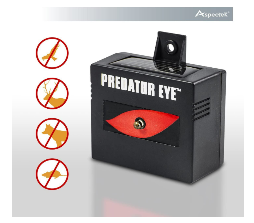 2 Pack Predator Guard Solar Power LED Deterrent Light Night Time Animal Repeller