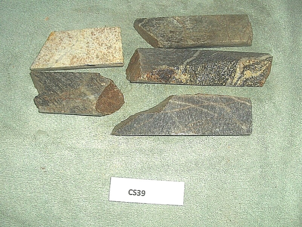 Split Core Samples From Alaska Gold Mine 5 Pieces  Split Drill Core Samples CS39