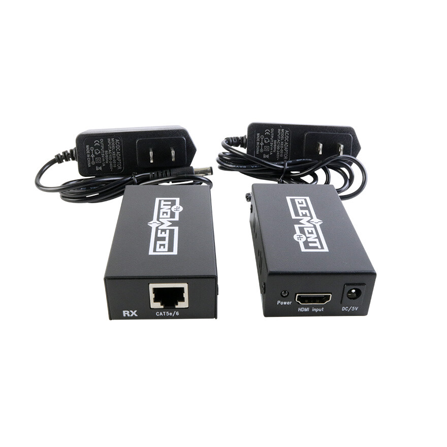 Element-Hz™ HDMI Cable Extender (Over Single CAT5e/6 Cable, Color: Black)