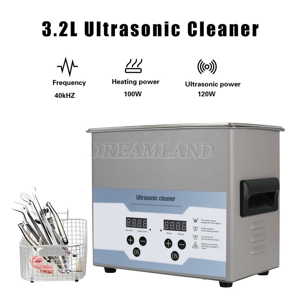 3.2L Ultrasonic Cleaner with Digital Timer & Heater