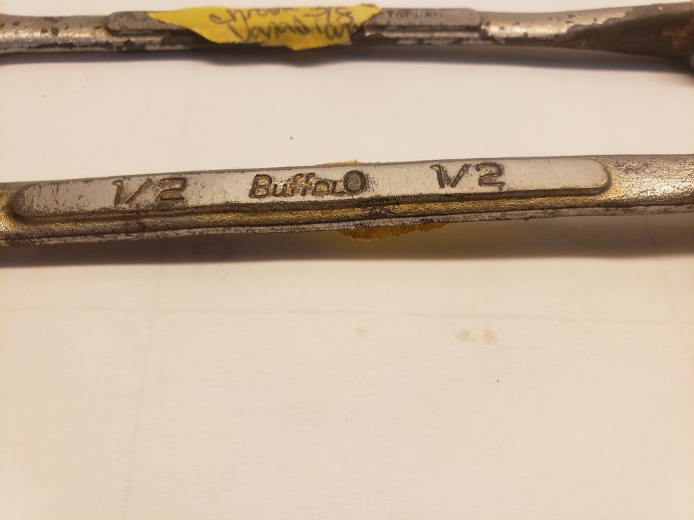 Vintage Buffalo tools 2pc Flex Socket Combo Wrench 1/2 3/8