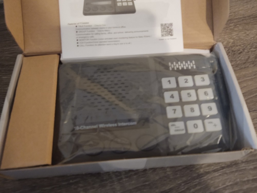 Wireless Intercom System for Home FTAN40A 3 DIGITAL CODES 10 channel