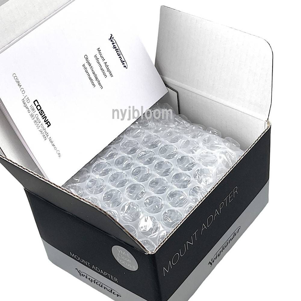 New VOIGTLANDER VM-E Close Focus Adapter II -VM Lens to Sony E Camera