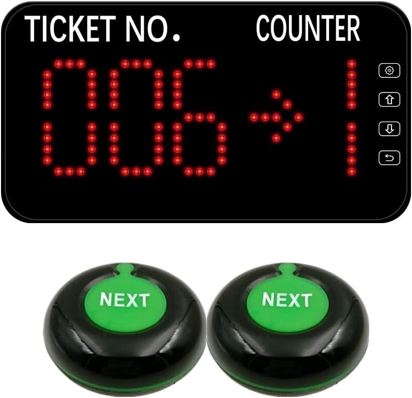 Number Calling System Take a Number System LED Queue Display Show Tickets Number