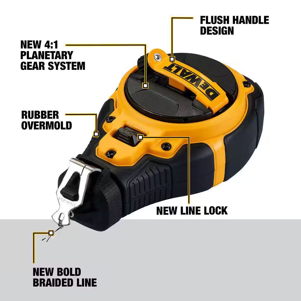 100 Ft. Chalk Reel Kit with Red Chalk