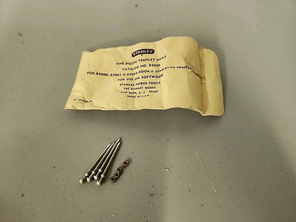 4x Stanley Door and Jamb Butt Template Nails