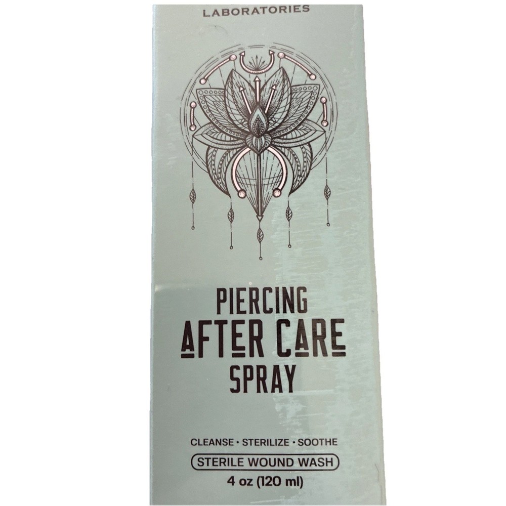 Face Body Piercing Aftercare Spray Piercing Cleaning Solution | 120ml | Saline