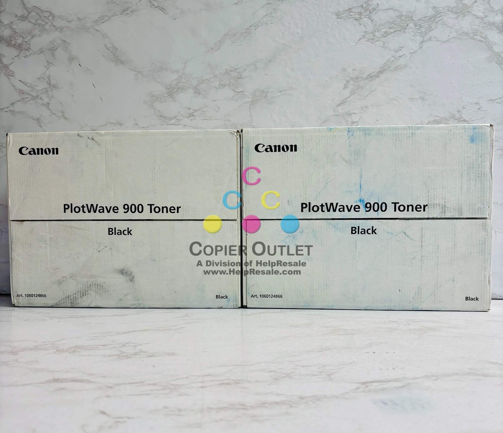 2 Genuine Canon PlotWave 900 Black Toner Cartridge 7511B005AA