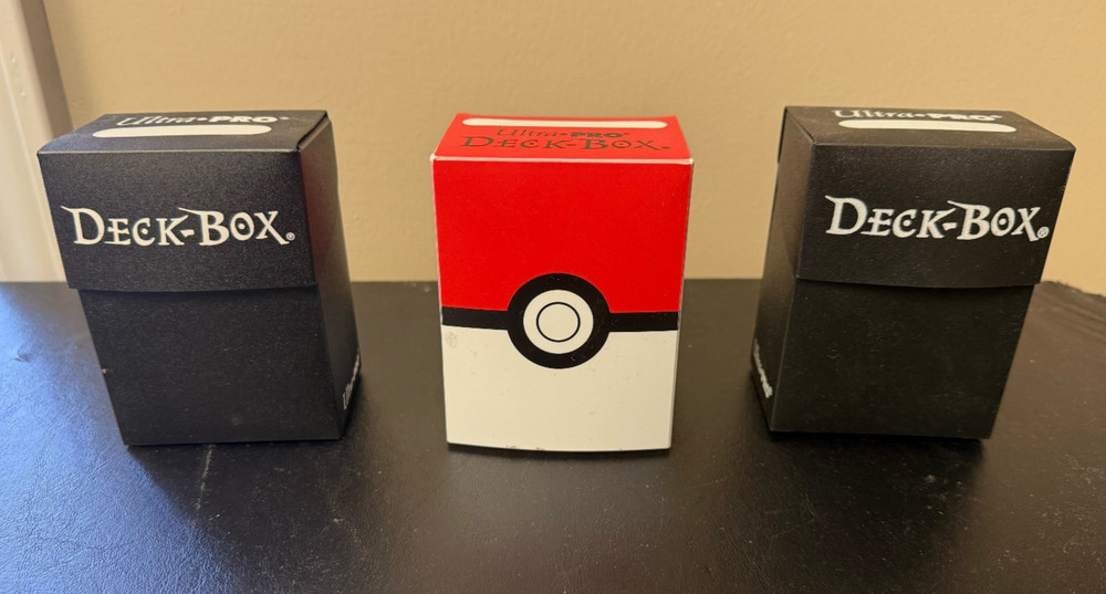 Pokemon Card Storage Lot - Binders and Deck Boxes - Used