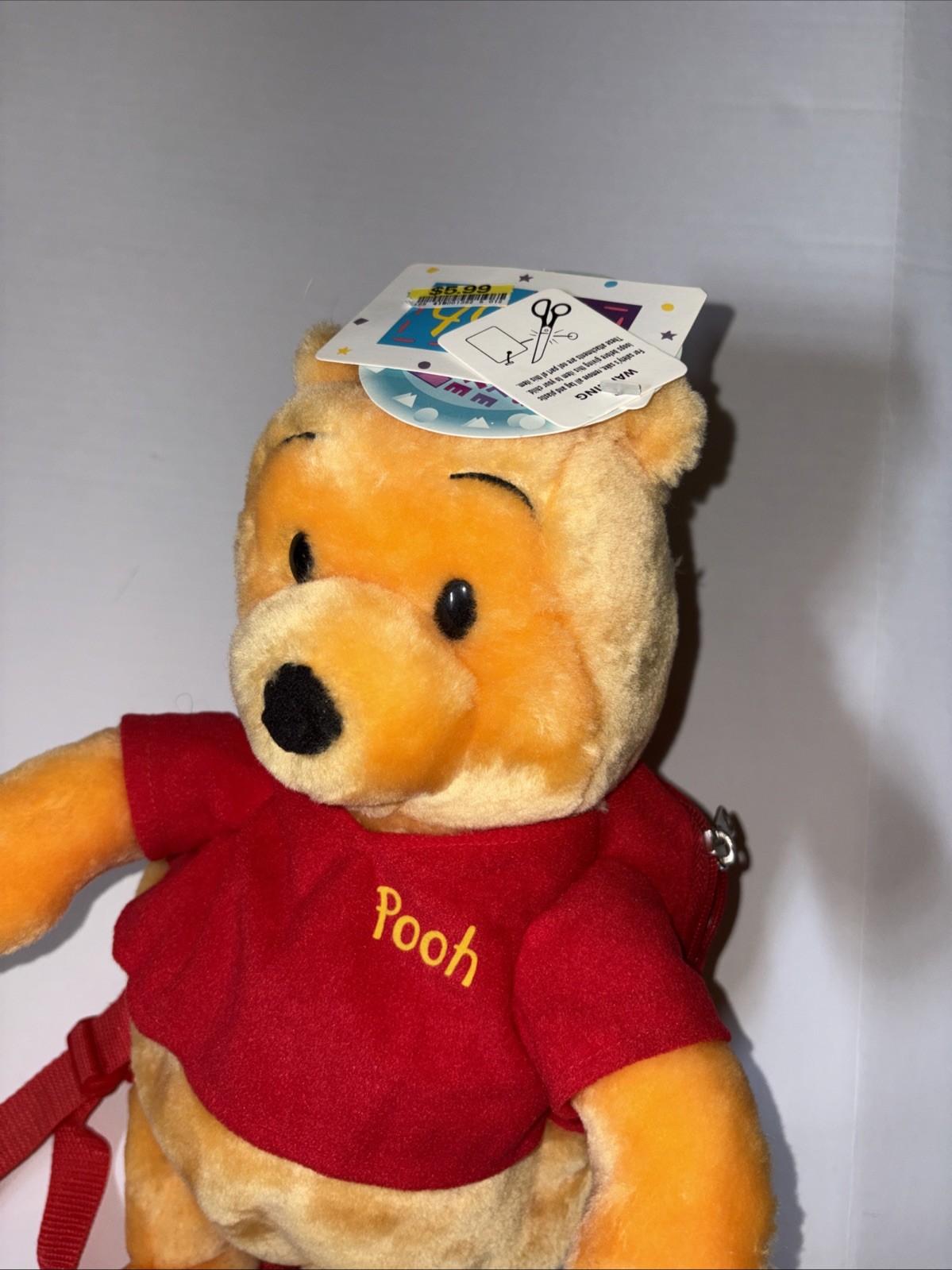 Vintage Disney Pooh Wearable Plush Backpack Winnie The Pooh Pyramid 14" New NWt