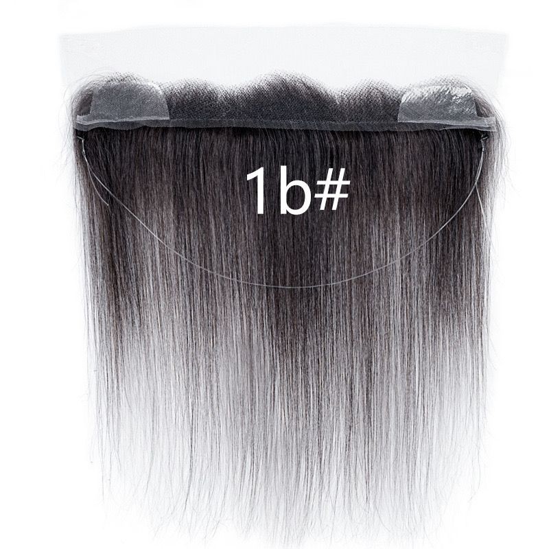 13inx2in Lace Frontal Hairline Topper 100% Human hair fix with strap, 14in
