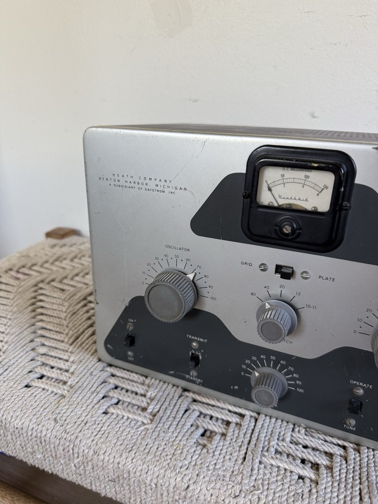 🍊Vintage 1950s Heathkit CW Ham Radio Transmitter | Model DX-20 WORKS!