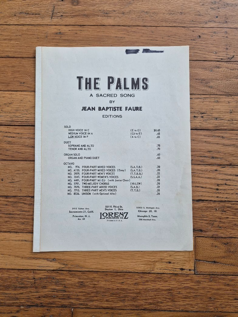 VTG Religious Spiritual Church Sheet Music
