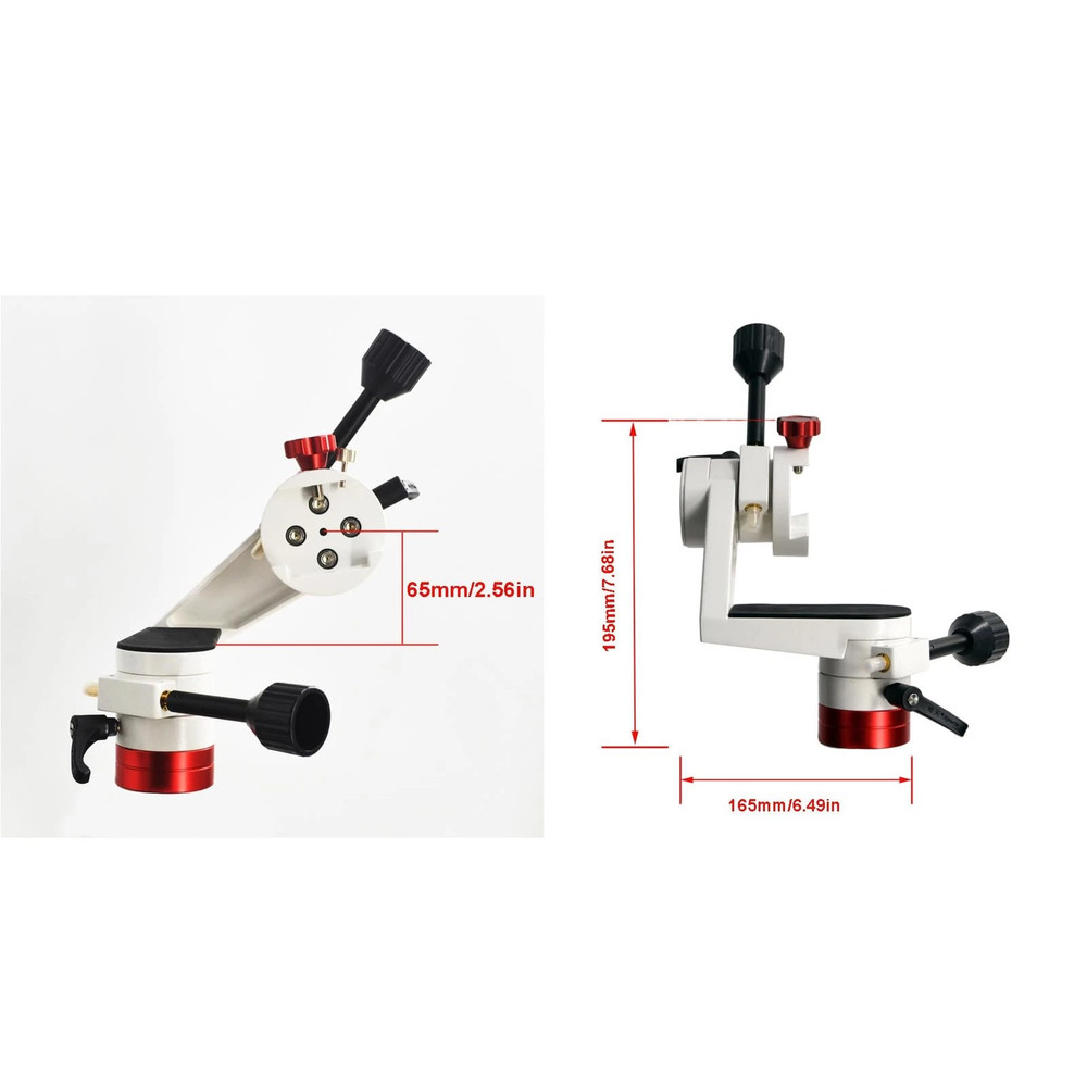 Professional Tripod Head-Dual Slow-Motion Axis for Precision Tracking &Alignment