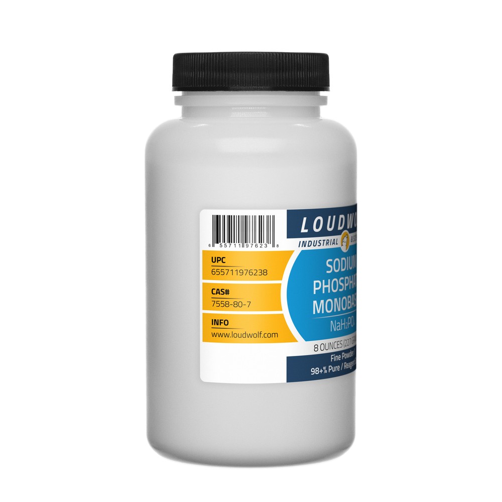 Sodium Phosphate Monobasic, 1lb, Reagent Grade, Sturdy Bottles, SHIPS SAME DAY