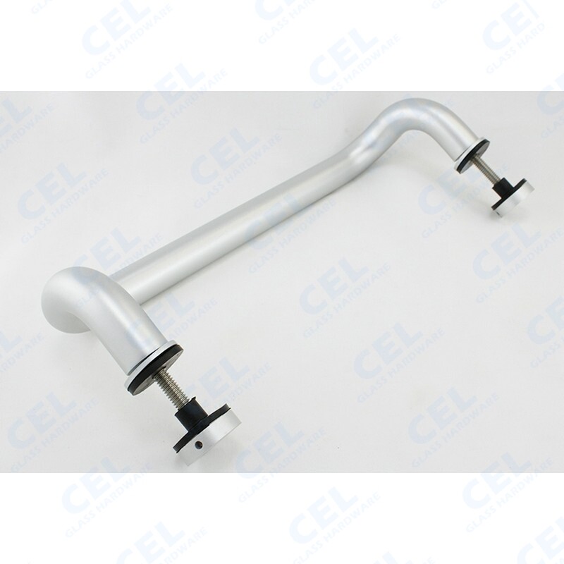 CEL 12" Solid Aluminum Straight Singled-Side Offset Pull Handles for Entry Door