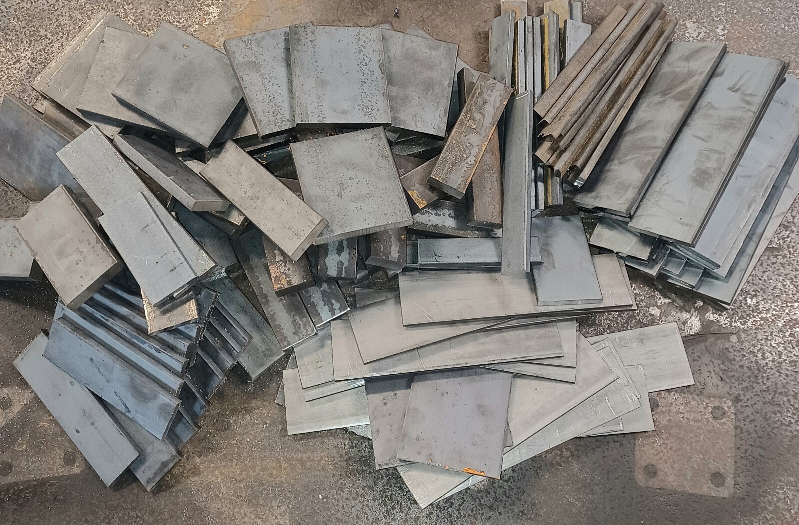 Mix lot 9+ lbs A36 Blacksmith flat iron metal plate bar steel 1/8 1/4 1/2 3/8"