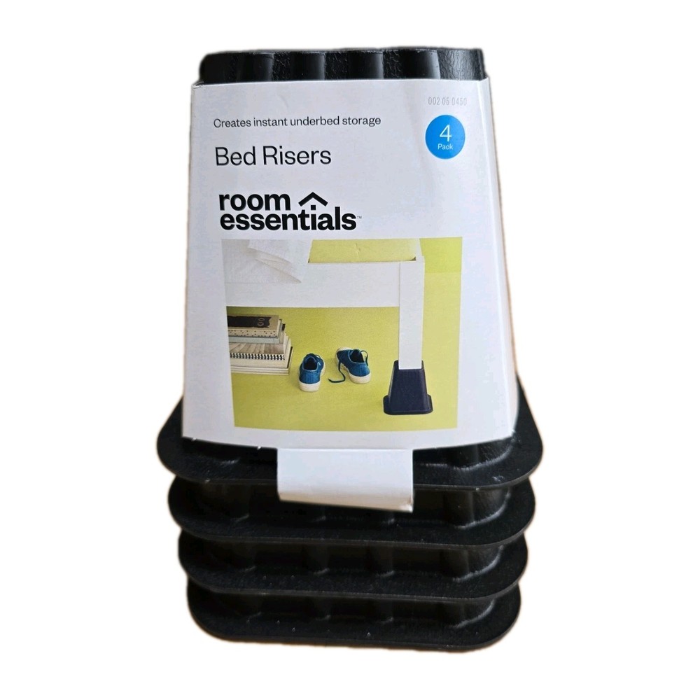 4pk Bed Risers Espresso
