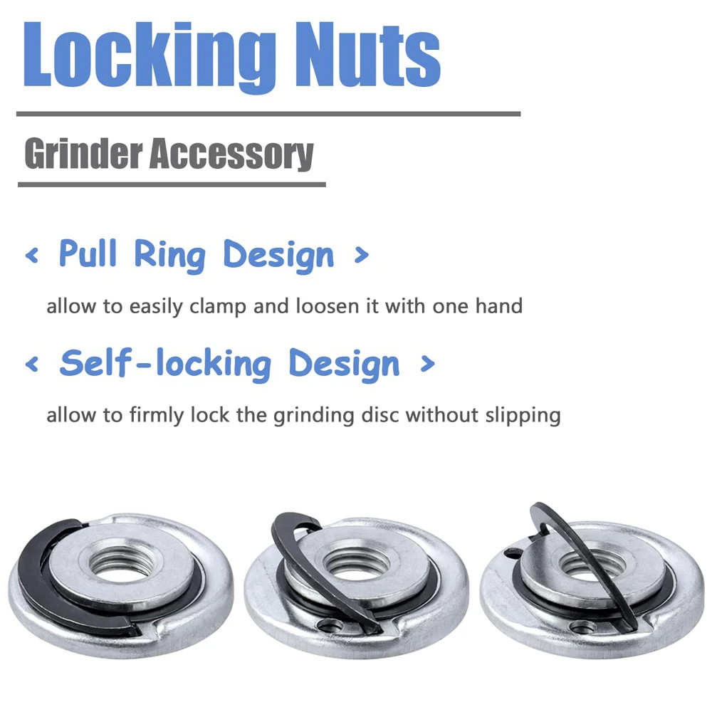 M14 Angle Grinder Quick Release Self-Locking Grinder Pressing Plate Flange Nut