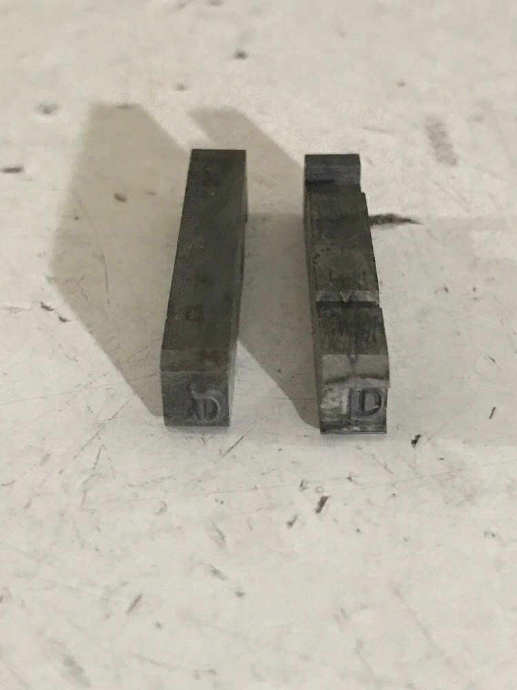 GRAPHOTYPE 350 28A Letter ***D*** ADDRESSOGRAPH