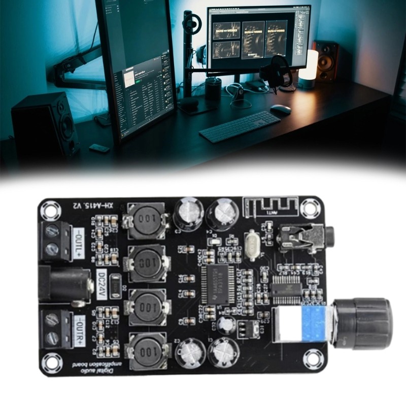 Efficient Class D Music Amplifier Module Adjustable Volumes Stereo Output 50W