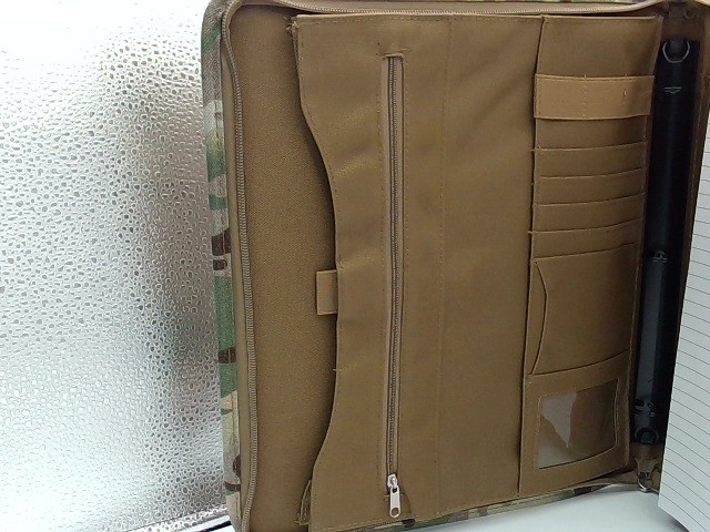 KOSIBATE U.S. Army Padfolio Binder With Camouflage Cover And Memo Notebook