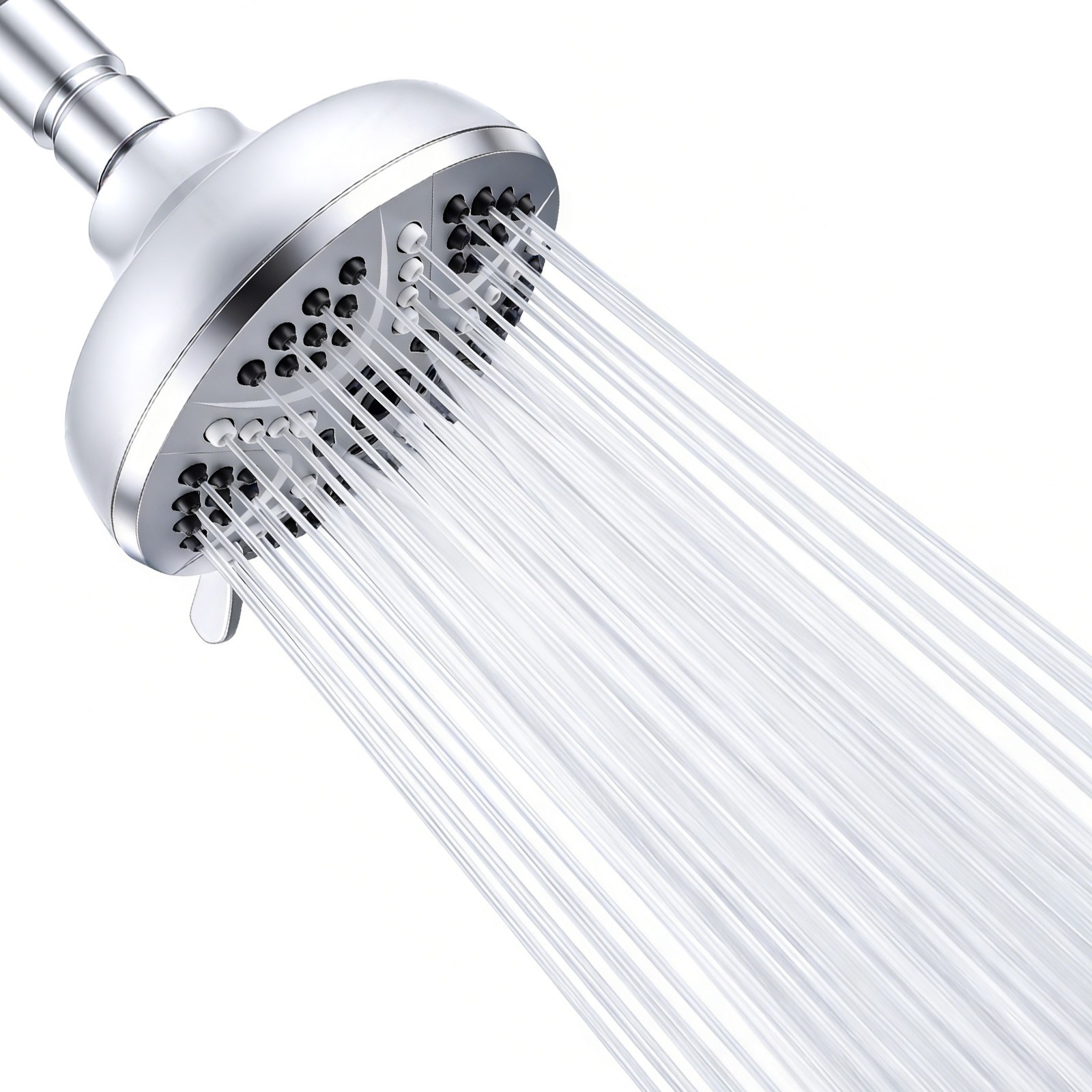 Flexible Shower Head with 18-Inch Adjustable Neck 7-Spray Modes Wall-Mounted