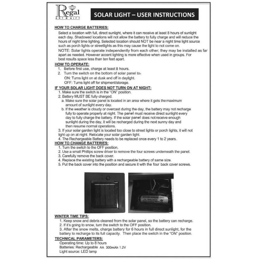 Regal Art Shadow Square Solar Lantern - Deer