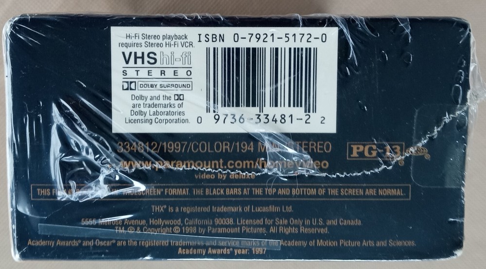 TITANIC VHS BOX SET AUTOGRAPHED SIGNED BY JAMES CAMERON